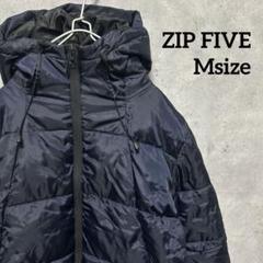 【ZIP FIVE】ジップファイブ 中綿ジャケット ネイビー Msize