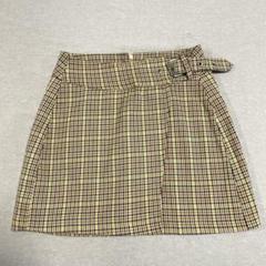 美品　Bershka チェック柄タイト ミニスカート ベルト付きのサムネイル