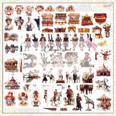 Vintage Circus コラージュシート 10枚のサムネイル