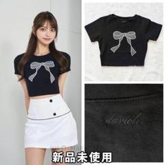 ダーリッチ darich ドットリボンTシャツ BLK ブラック