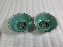 値下げ鳥文様 小鉢2個
