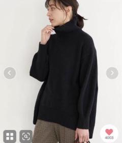 コクーンニットプルオーバーFREE ルーズニット着痩せ