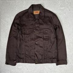 【新品】Levi’s ブラウン ストライプジャケット m81325706323_1.jpg?1724910025