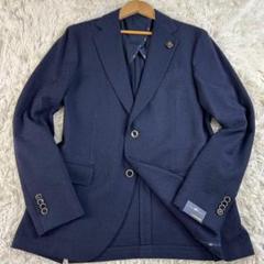 ラルディーニ コート ネイビー アンゴラ プルトニエール付き　イタリア製 LARDINI (ラルディーニ) SARTORIA (サルトリア) トロピカル