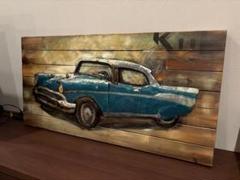 アメ車　アートパネル　3Dパネルアート　クラシックカー 輸入雑貨 カフェ