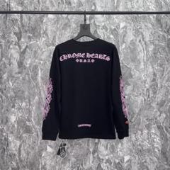 Chrome Hearts 長袖カットソー ブラックピンク