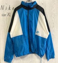ナイキ ナイロンジャケット スウッシュ 刺繍 ジャージ Nike 水色 XL