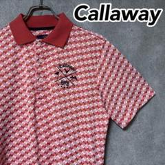 Callaway キャロウェイ 総柄 ゴルフウェア ポロシャツ 半袖 人気 ロゴ