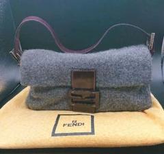 【美品】フェンディFENDI カシミヤニット マンマバゲット グレイ
