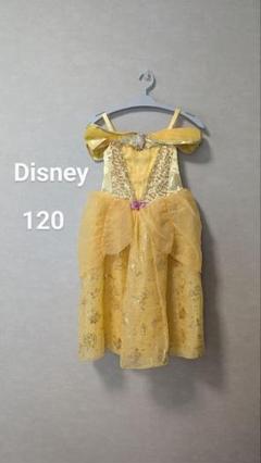 【美品】ディズニーストア限定 ベル ドレス プリンセス コスプレ 衣装 120㎝