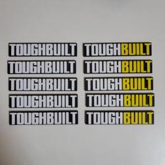TOUGHBUILT風 ロゴプレート 10枚セット（ミックス）工具箱 カスタムのサムネイル