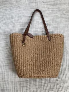 新品・未使用　COACH   コーチ　大型かごバッグ　トートバッグ COACH - 【未使用】COACH トートバッグ カゴバッグショルダー