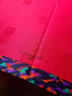 GHIVENCY ジバンシー　4Gロゴ総柄　晴雨兼用UV小傘 美品】GIVENCHY ジバンシー 傘 日傘 総柄 ロゴ フリル ブラック