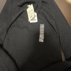 UNIQLO エクストラファインメリノリブタートルネック　セーター S ブラック