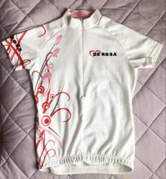 デローザ サイクルジャージ 半袖シャツ デローザ DE ROSA サイクルジャージ 半袖 ホワイト/ピンク