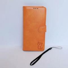 OPPO Reno10 Pro 5Gケース 手帳型 オレンジ 猫 カード収納付き