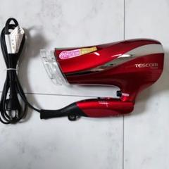 【ジャンク品】TESCOM TID2200 ヘアドライヤー 赤 ターボ機能のサムネイル