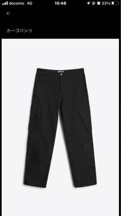 ZARA originsブラック カーゴパンツ サイズ38