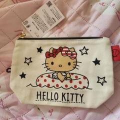 HELLO KITTY ポーチ ドット柄