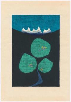 木版画 Zingiber mioga Rosc. 斎藤修 1995年制作 木版画 Zingiber mioga Rosc. 斎藤修 1995年制作