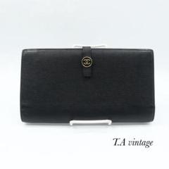 【美品✨Gカード付✨早い者勝ち】シャネル ココボタン Wホック 長財布 シャネル レザー ココボタン Wホック 長財布 ブランド ウォレット