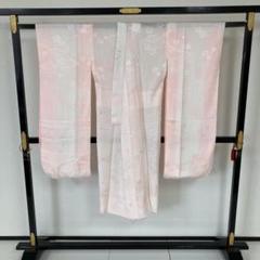 振袖用長襦袢 裄68 刺繍半衿付き 花柄 素敵なデザイン 着物 正絹T-4044 振袖用長襦袢 裄68 刺繍半衿付き 花柄 素敵なデザイン 着物 正絹