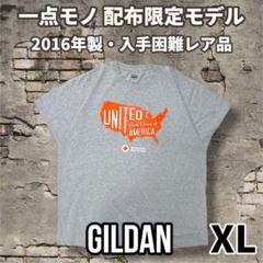 GILDAN製 赤十字限定配布T 2016年製 グレー XL メッセージT 希少