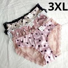【3XL3枚】レディースショーツ まとめ売り 3XL パンツ ハート(H415)のサムネイル