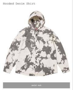 Supreme Hooded Denim Shirt "Bleached"