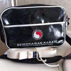 SEIDOKAIKAN-KARATE エナメルバッグ＋白帯