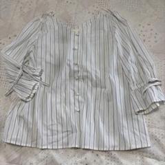 HK WORKS LONDON ストライプブラウス L