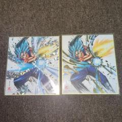 ドラゴンボール　色紙ART3　超サイヤ人ゴッド超サイヤ人　ベジット　箔押し