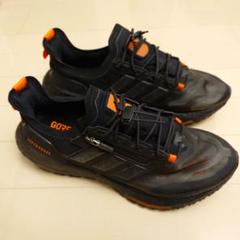 adidas 21 GTX ランニングシューズ 黒/オレンジ GORE-TEX
