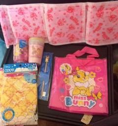★平成レトロ★Disney ミスバニー♪雑貨&バス用品セット♪あかすり★6種7点