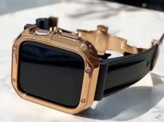 Apple Watch46ラバーバンドベルト アップルウォッチカバーケース/4)
