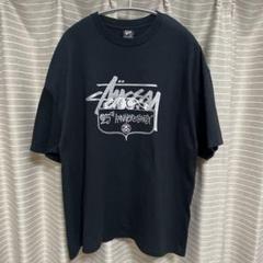 ステューシー　25周年記念Tシャツ　00s　古着　ホワイト　L　STUSSY 00's old stussy 