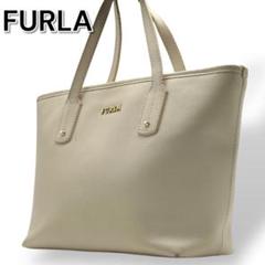 FURLA フルラ ミニトートバッグ レザー ベージュ 無地 ハンドバッグ