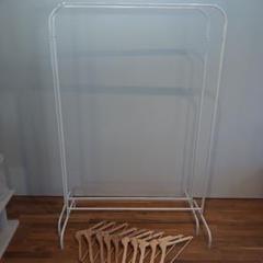 引取なら2,000円】【 ハンガー10本付】IKEA ラック2点SET - メルカリ
