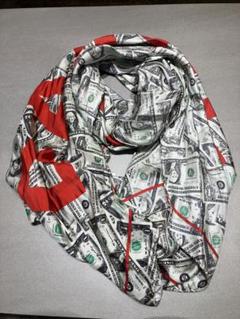 バレンシアガ　ドル紙幣　ストール　シルク　BALENCIAGA バレンシアガドル紙幣ストールシルクBALENCIAGA