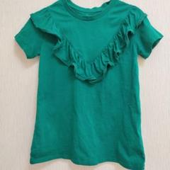 GU グリーン フリル Tシャツ サイズ160