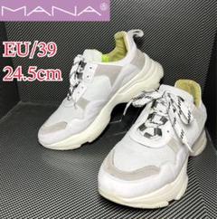✨新品同様✨MANA マナ　ダッドスニーカー　ベージュ　23cm MANA/マナ ダッドスニーカー ・ 596052 ［送料無料］の通販