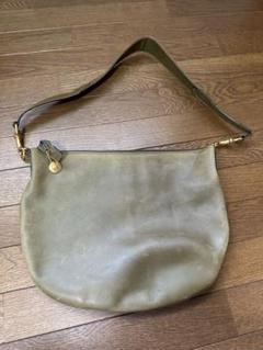 GUCCI オリーブグリーン レザーバッグ ヴィンテージ
