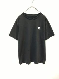 訳あり品　セール品　ザノースフェイス　Tシャツ　レディースL　黒色　胸ロゴ