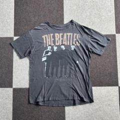 【希少品】BEATLES tシャツ グレー　総柄　L