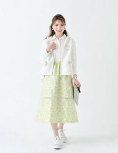 新品　Chesty　フラワー　ジャガード　ジャンパースカート　 花柄ワンピース Chesty - Chsety フラワージャガードジャンパースカートの通販