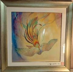 草場一壽◎陶彩画◎瑞鳳◎美術品◎芸術◎開運◎複製画デジタルシルクスクリーン 草場一壽◎陶彩画◎瑞鳳◎美術品◎芸術◎開運◎複製画デジタル