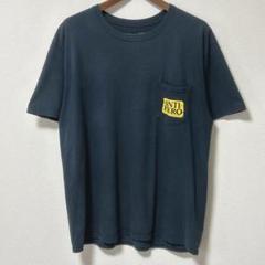ANTI HERO 半袖ポケット付きTシャツ 褪ネイビー L 小穴有り