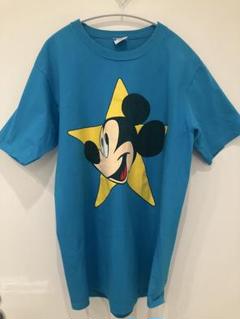 ミッキーマウス Tシャツ 青 JANIS