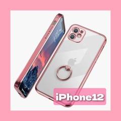 Segoi iPhone 12 ケース リング付き クリア 6.1インチ