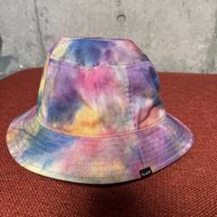 レア　X-LARGE バケットハット　タイダイ　コットン　マルチカラー　総柄 レアX-LARGE バケットハットタイダイコットンマルチカラー総柄